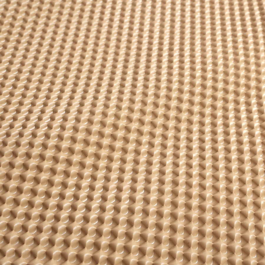 Lót sàn cuộn CIND 3D hạt vuông HB003 Kem Size 9M*1.2M