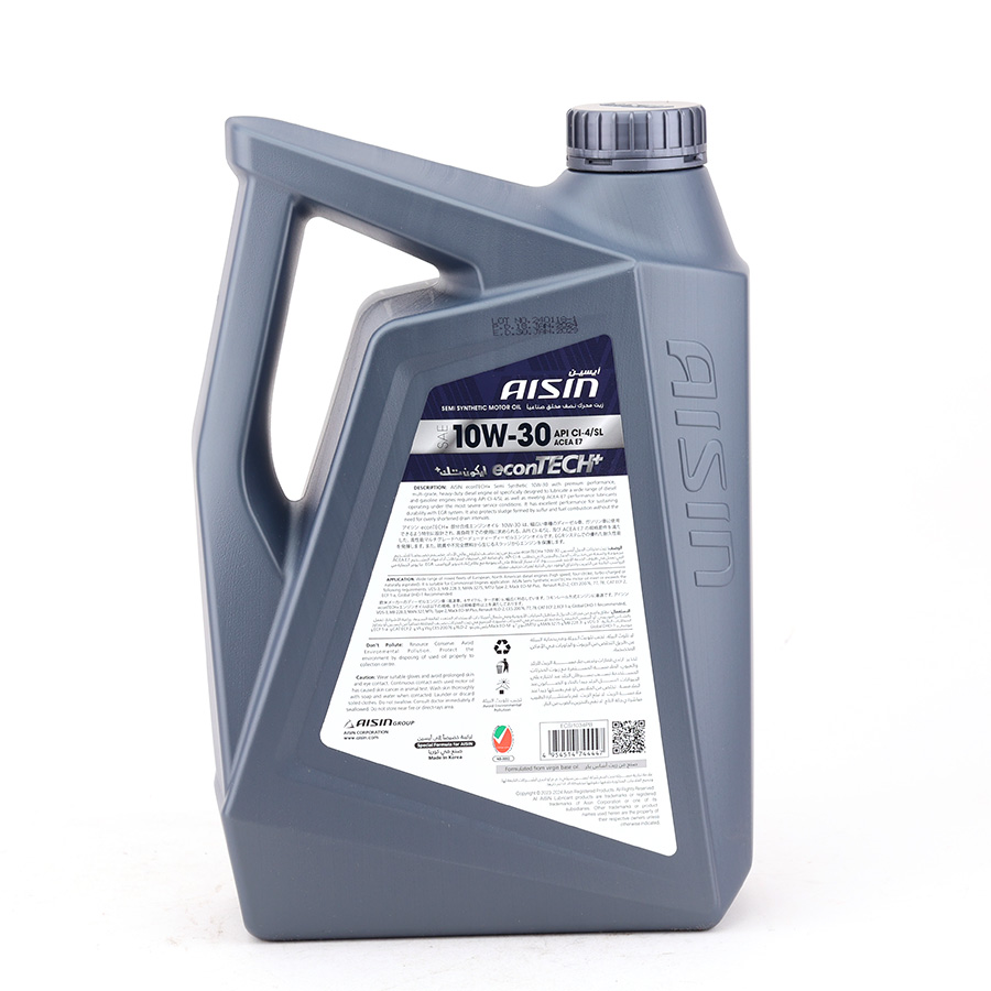 Nhớt Động Cơ Aisin 10W-30 CI-4/SL econTECH+ Fully Synthetic 4 Lít ECSI1034PB