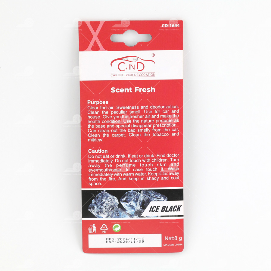 Lá thơm CIND 8g CD-1644 ICE BLACK