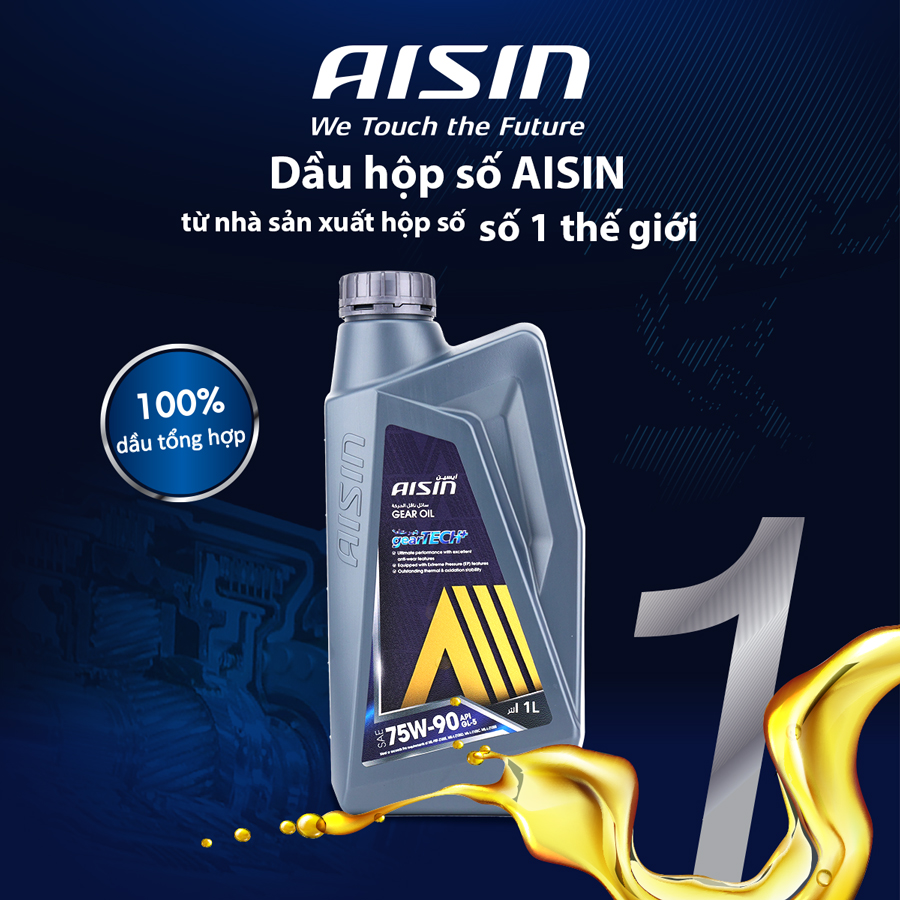 Nhớt Hộp Số Thường Aisin 75W-90 GL-5 1 Lít GSL57591PB