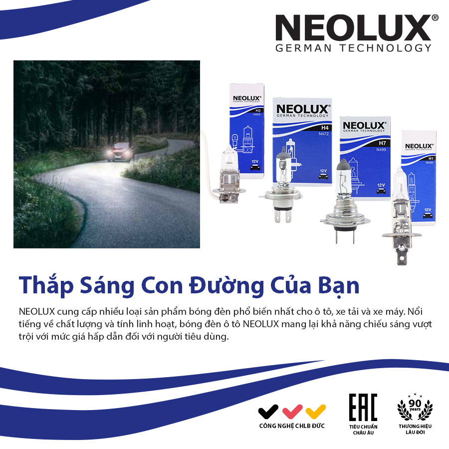 Bóng H3 N453 12V 55W PK22S BR NEOLUX 