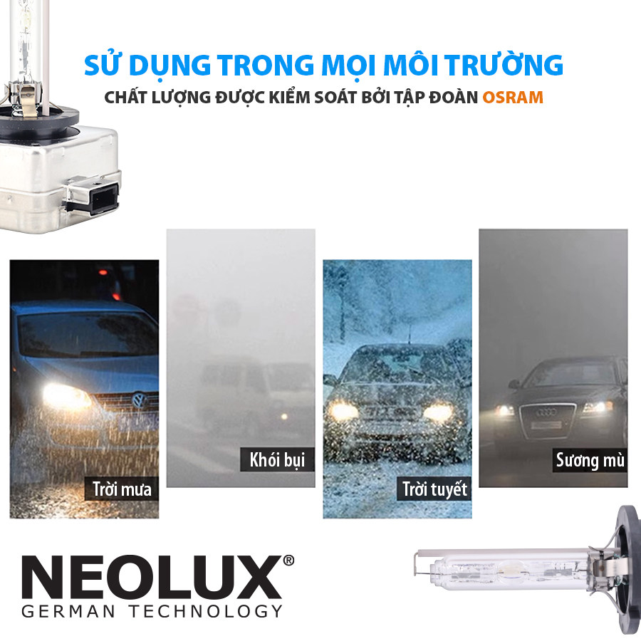 Bóng Xenon D4S 35W P32D-5 4X1 NX4S Hiệu Neolux 4300K / 3200lm  NX4S Hiệu NEOLUX