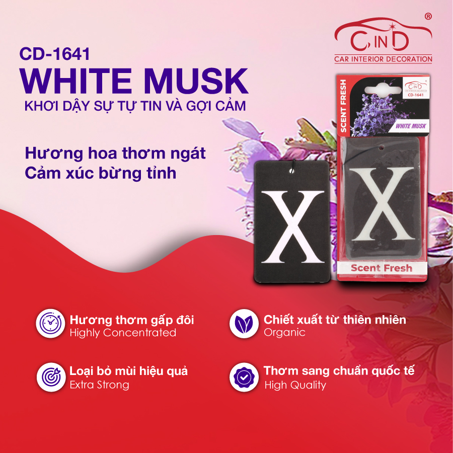 Lá thơm CIND 8g CD-1641 WHITE MUSK