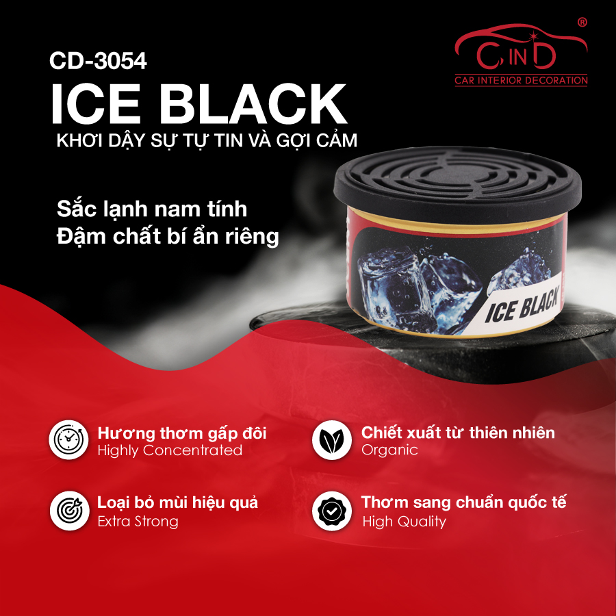 Hộp thơm CIND 40g CD-3054 ICE BLACK
