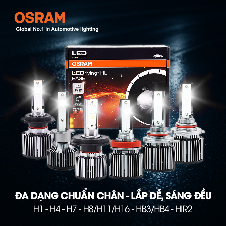 Bóng Led Grass 9005-9006 (HB3-HB4) F9005/6CW 12V 30W 6000K 2 bóng/hộp Hiệu Osram