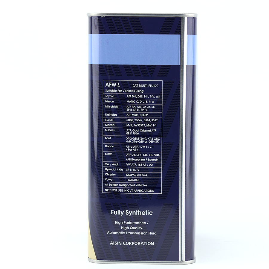 Nhớt Hộp Số Tự Động Aisin AFW+ Multi  4 Lít ATFMT4S
