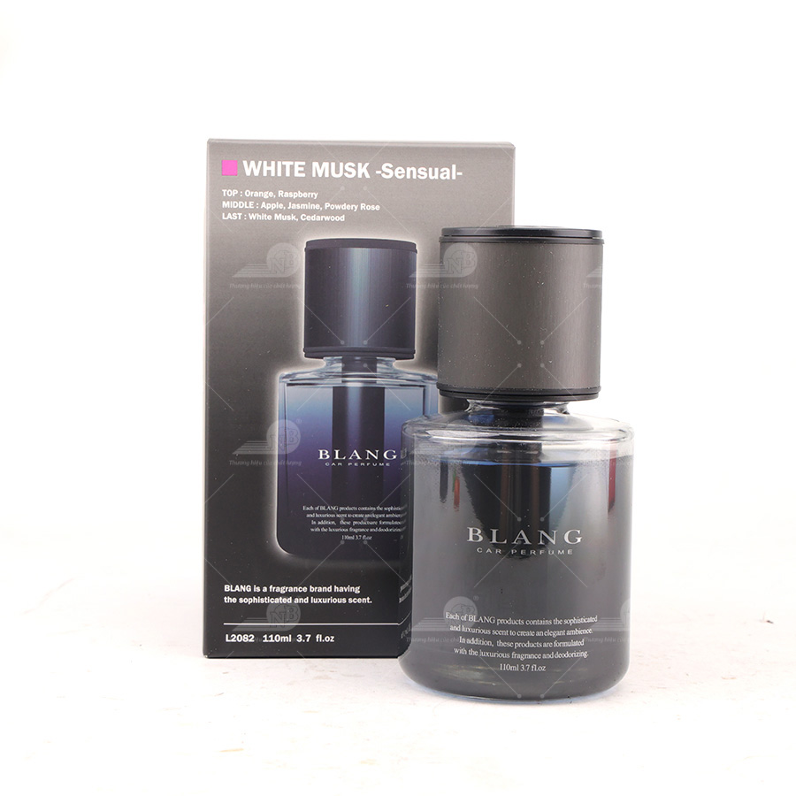 Dầu thơm BLANG LIQUID BX WHITE MUSK SENSUAL L2082 110ml đen