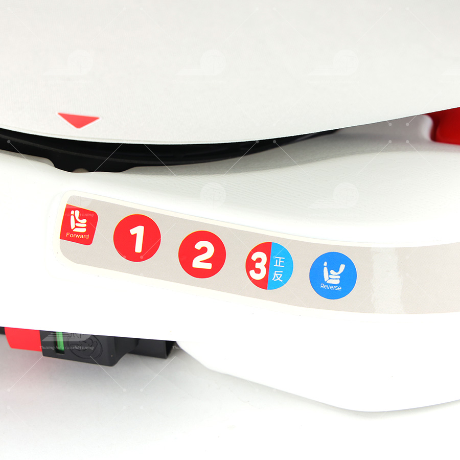 Ghế an toàn cho trẻ em trong xe hơi kiểu ISOFIX xoay 360 độ QM-360A Hồng