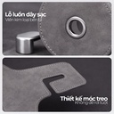 CIND BO-L021 (Xám) Móc treo đôi + đựng ly sau ghế (da)