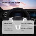 Bao vô lăng CIND  PU+TPE kiểu D Y019D size M đen