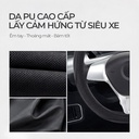 Bao vô lăng CIND PU+TPE E011 size M đen/đen