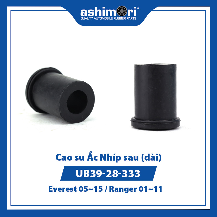 Cao su Ắc Nhíp sau (dài) UB39-28-333/OEM No.UB39-28-333