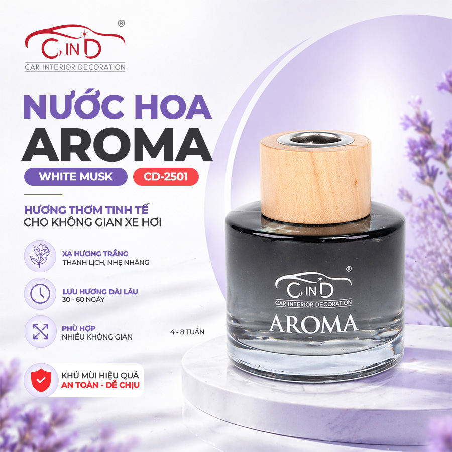 Dầu thơm khử mùi AROMA CIND CD-2501 WHITE MUSK