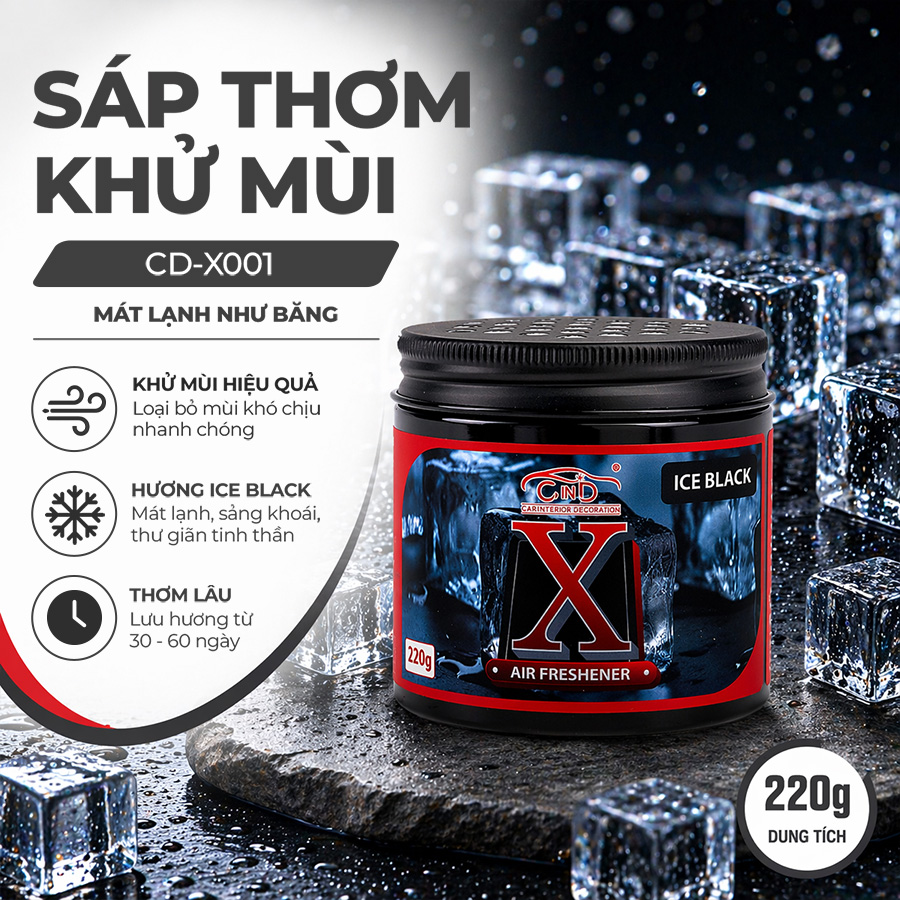 Sáp  thơm khử mùi X-GEL CIND CD-X004 ICE BLACK