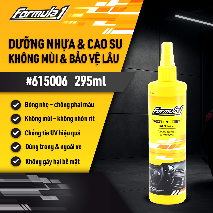 Chất bảo vệ táp lô khử mùi Formula 1 (Protectant ) (295ml) # 615006