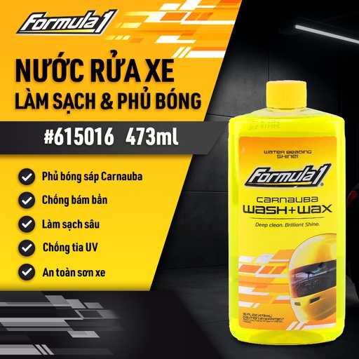 [TRF1615016] Nước rửa xe có chất đánh bóng Formula 1 ( Wash & wax ) 473ML #615016
