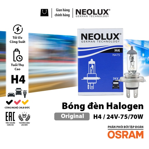 [BDNLXH424VN475] Bóng H4 N475 24V - 75/70W NEOLUX