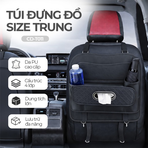 [TDBOT011D] CIND CD-T011 (Đen) Túi đựng đồ size trung (kiểu gấp gọn)