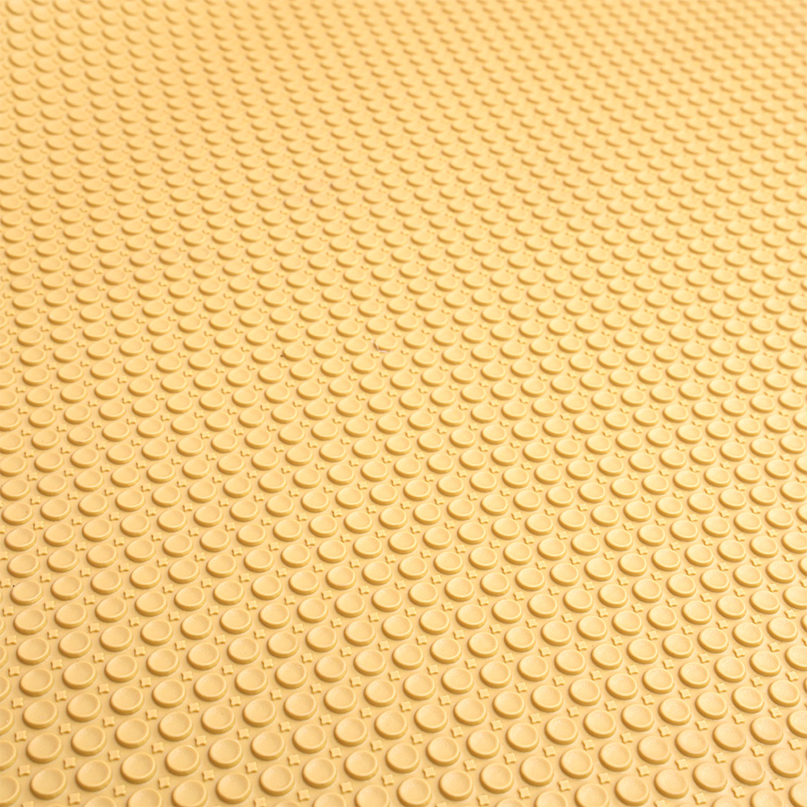 Lót sàn cuộn CIND 3D hạt tròn HB008 vàng kem Size 9M*1.2M