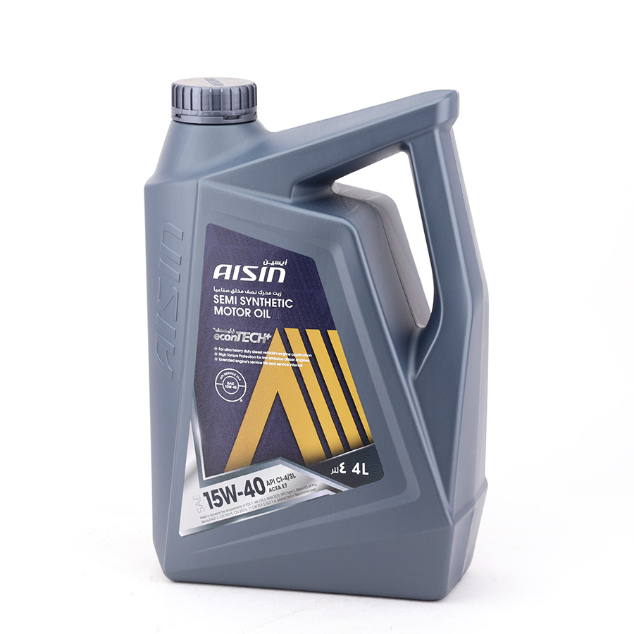 Nhớt Động Cơ Aisin 15W-40 CI4/SL Semi Synthetic 4 Lít ECSI1544P