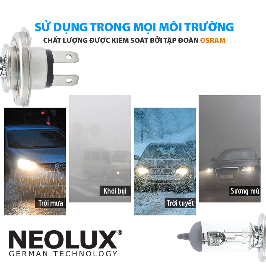 Bóng 9005 (chân cong) (HB3) 12V 60W N9005 Hiệu NEOLUX