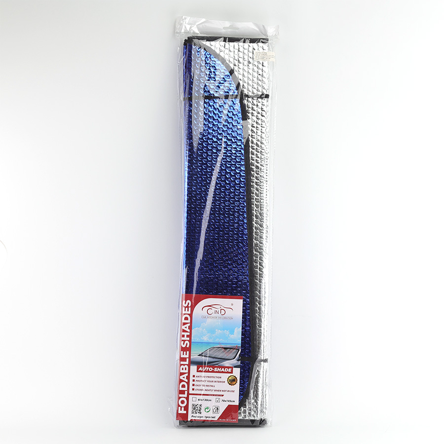 Che nắng xốp trước dài CIND (màu bạc/Lam) CD-F001 70*145CM