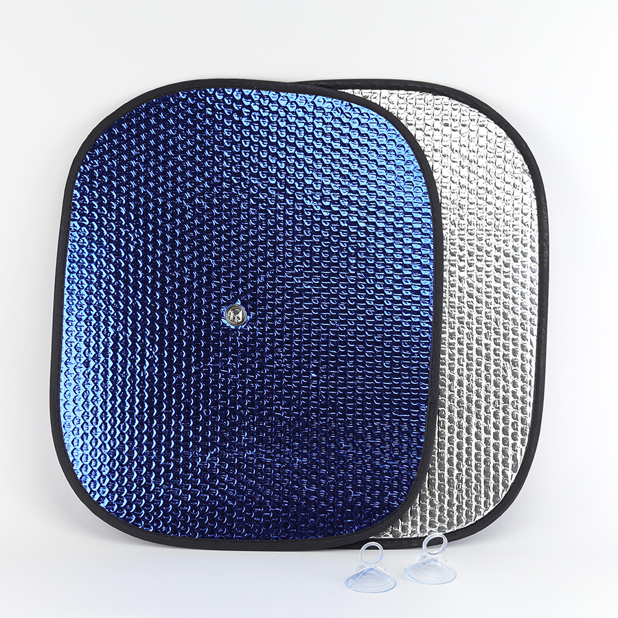 Che nắng xốp tròn nhỏ CIND (màu bạc/Lam) CD-C044 36*44CM 1SET/2PCS 