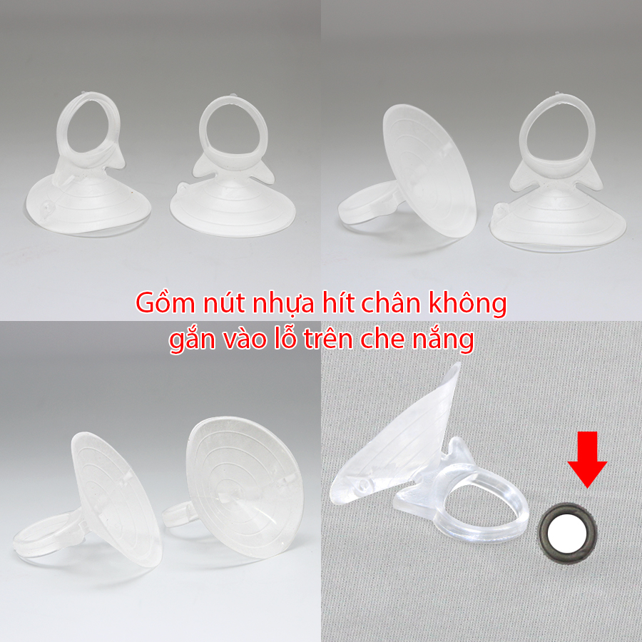 Che nắng tròn bạch kim CIND CD-C001 36*44CM