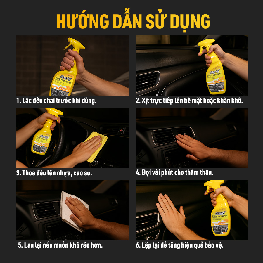 Chất bảo vệ táp lô khử mùi Formula 1 # 615277 (12/16oz 473ml)