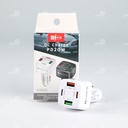 Đầu sạc 2 cổng USB+2 Type C PD20w BK365 trắng