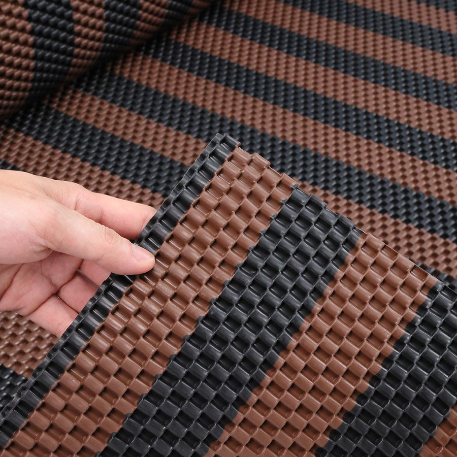 Lót sàn cuộn CIND 3D hạt nhỏ HB001 đen/ Café Size 9M*1.2M