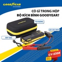 Bộ kích điện GOODYEAR GY-5358 12V 12000mAh - 670A - 44.4Wh - 3.0A mặt đồng hồ điện tử