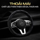 Bao vô lăng CIND  PU+TPE kiểu D Y019D size M đen