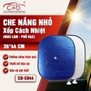 Che nắng xốp tròn nhỏ CIND (màu bạc/Lam) CD-C044 36*44CM 1SET/2PCS 