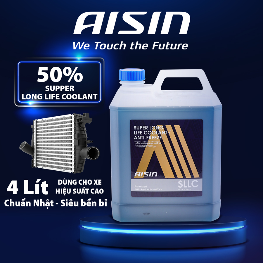 Nước giải nhiệt Aisin (màu lam/ 4 Lít) Glycol 50% SCPM50A4LB