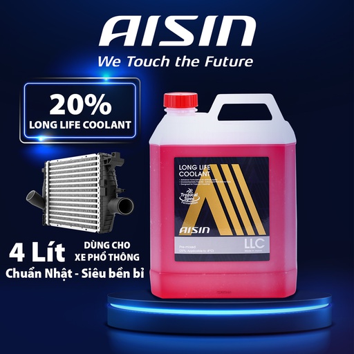 [9ALCPM20A4LR] Nước giải nhiệt Aisin (màu đỏ/ 4 Lít) LCPM20A4LR