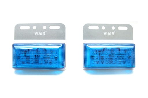 [DXVI10224L] Đèn hông chữ nhật nhỏ VIAIR VI-102-24V lam 104*93*23.5mm 2PCS/SET