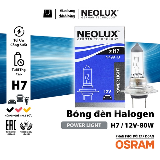 [BDNLXH712VN499TB] Bóng H7 N499TB 12V - 80W NEOLUX