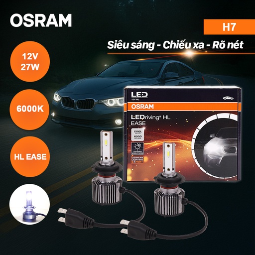 [BDOLEDF5210CW] Bóng Led Grass H7 F5210CW 12V 30W 6000K 2 bóng/hộp Hiệu Osram